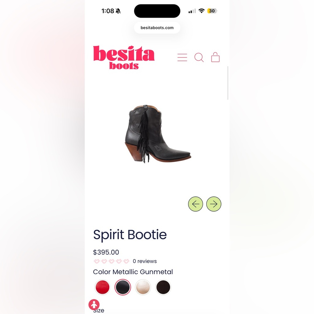 Besita Boots by Miron Crosby Spirit Gunmetal Booties *BRAND NEW*
